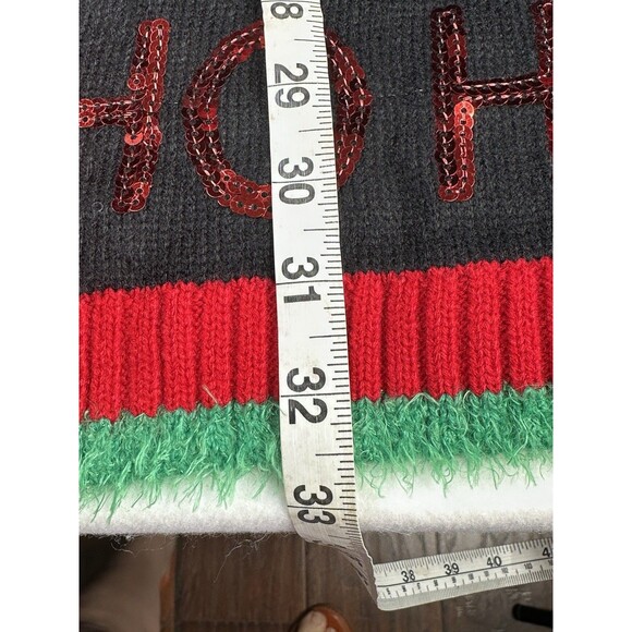 Celebrate Together Christmas Sweater Vest Open Front  sz Med Santa Presents - Picture 7 of 10